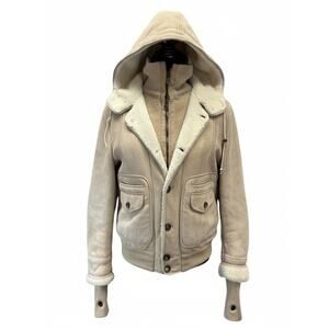 Bally Beige Hooded Utility Jacket